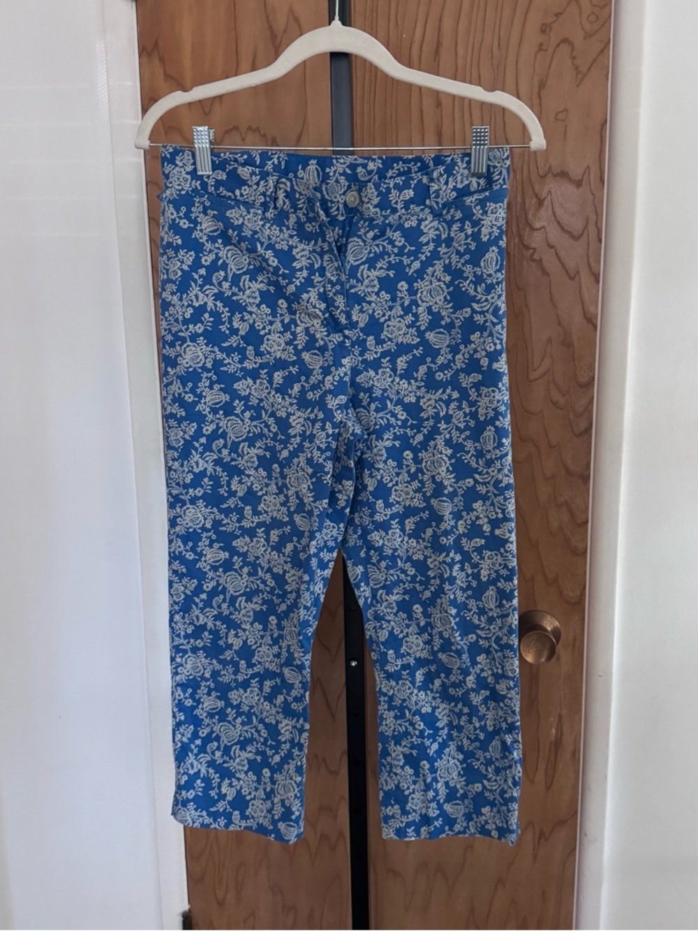 Ralph Lauren Blue and White Floral Pants women 6
